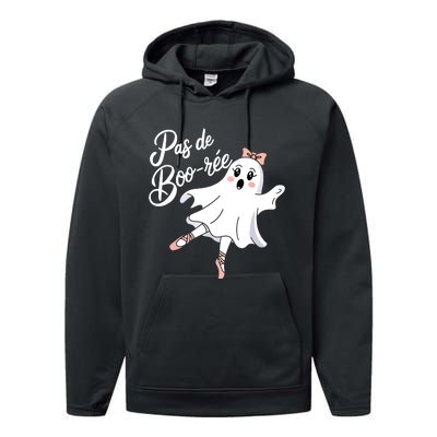 Pas De BooréE Funny Ballet Ghosts Halloween Dance Performance Fleece Hoodie