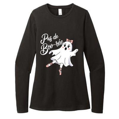 Pas De BooréE Funny Ballet Ghosts Halloween Dance Womens CVC Long Sleeve Shirt