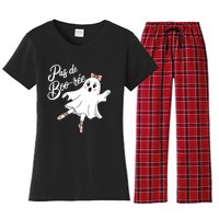 Pas De BooréE Funny Ballet Ghosts Halloween Dance Women's Flannel Pajama Set