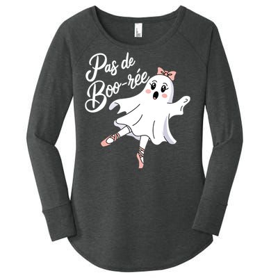 Pas De BooréE Funny Ballet Ghosts Halloween Dance Women's Perfect Tri Tunic Long Sleeve Shirt