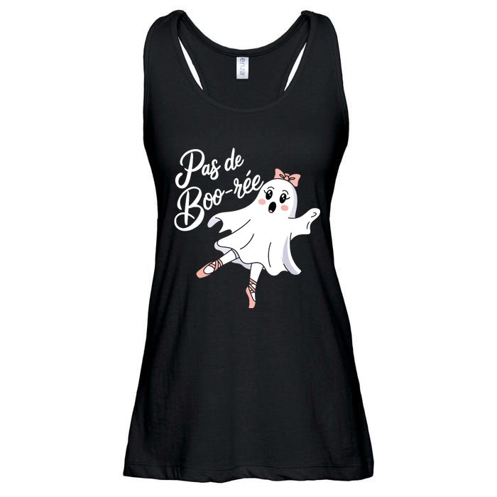 Pas De BooréE Funny Ballet Ghosts Halloween Dance Ladies Essential Flowy Tank