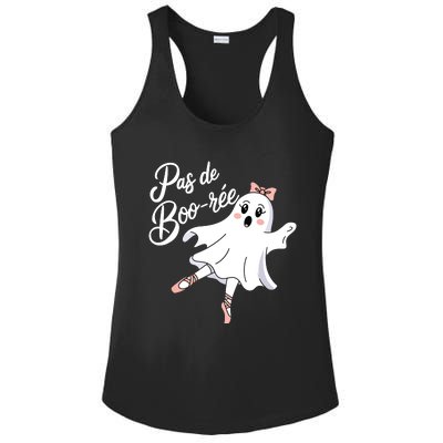 Pas De BooréE Funny Ballet Ghosts Halloween Dance Ladies PosiCharge Competitor Racerback Tank