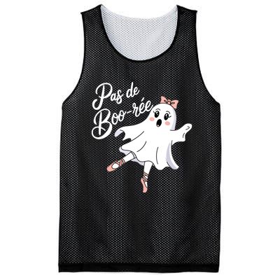 Pas De BooréE Funny Ballet Ghosts Halloween Dance Mesh Reversible Basketball Jersey Tank