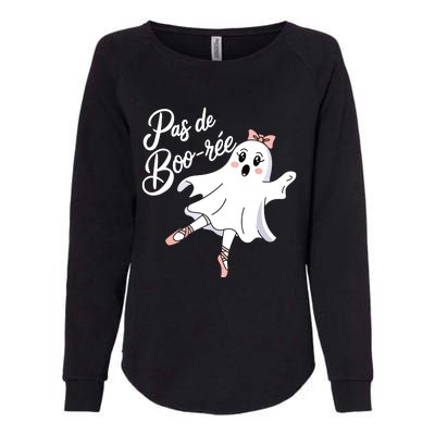 Pas De BooréE Funny Ballet Ghosts Halloween Dance Womens California Wash Sweatshirt