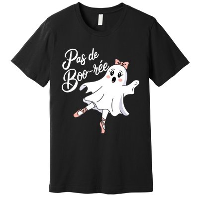 Pas De BooréE Funny Ballet Ghosts Halloween Dance Premium T-Shirt