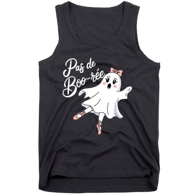 Pas De BooréE Funny Ballet Ghosts Halloween Dance Tank Top