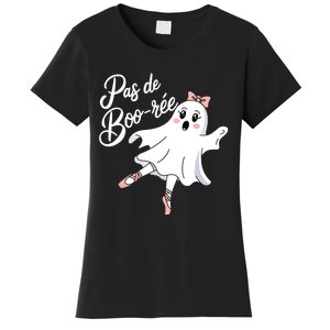 Pas De BooréE Funny Ballet Ghosts Halloween Dance Women's T-Shirt