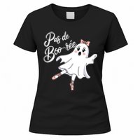 Pas De BooréE Funny Ballet Ghosts Halloween Dance Women's T-Shirt