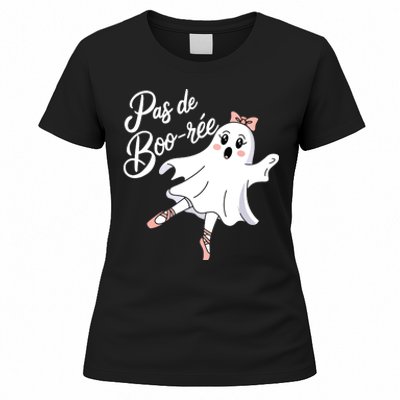 Pas De BooréE Funny Ballet Ghosts Halloween Dance Women's T-Shirt