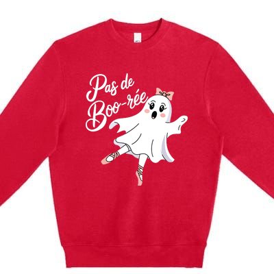 Pas De BooréE Funny Ballet Ghosts Halloween Dance Premium Crewneck Sweatshirt