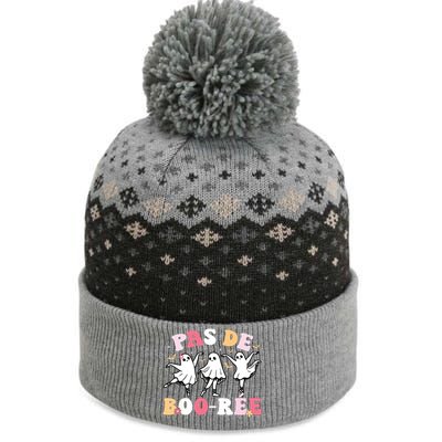 Pas De BooréE Ghost Ballet Dancer Halloween Dance Teacher The Baniff Cuffed Pom Beanie