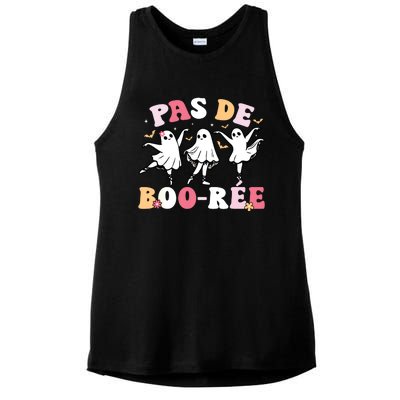 Pas De BooréE Ghost Ballet Dancer Halloween Dance Teacher Ladies PosiCharge Tri-Blend Wicking Tank