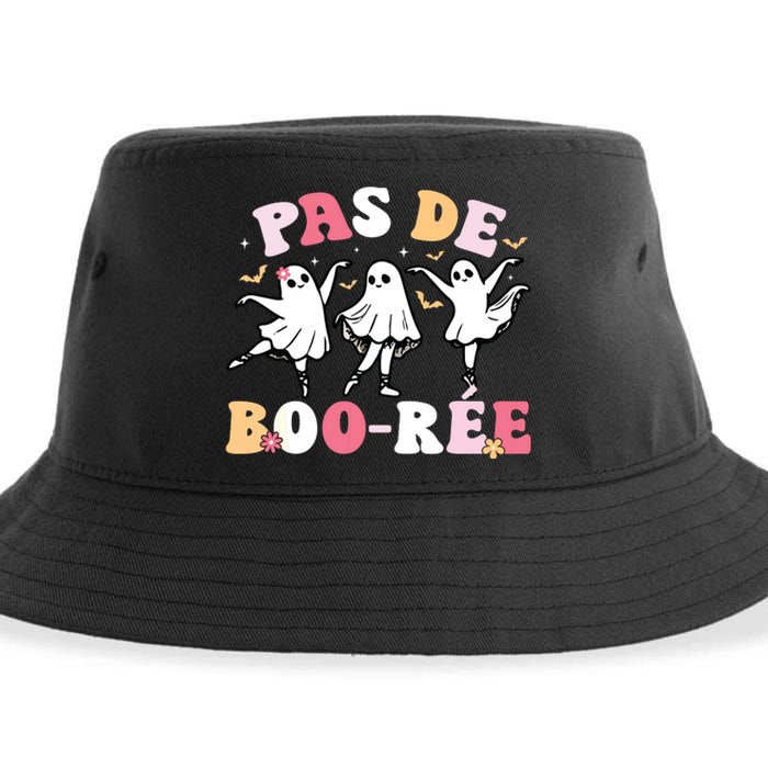 Pas De BooréE Ghost Ballet Dancer Halloween Dance Teacher Sustainable Bucket Hat