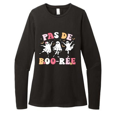 Pas De BooréE Ghost Ballet Dancer Halloween Dance Teacher Womens CVC Long Sleeve Shirt