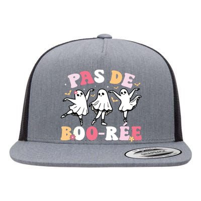 Pas De BooréE Ghost Ballet Dancer Halloween Dance Teacher Flat Bill Trucker Hat