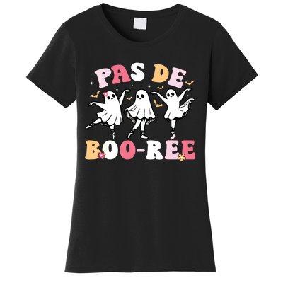 Pas De BooréE Ghost Ballet Dancer Halloween Dance Teacher Women's T-Shirt