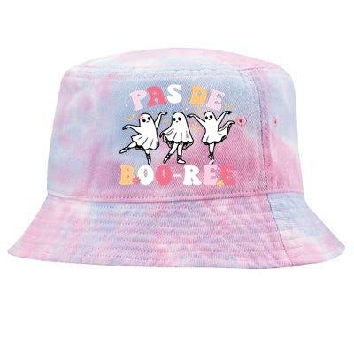 Pas De BooréE Ghost Ballet Dancer Halloween Dance Teacher Tie-Dyed Bucket Hat