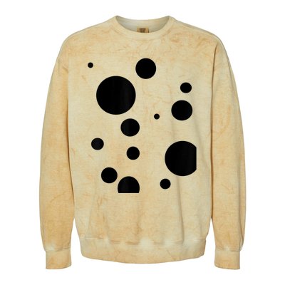 Polka Dot Bubble Dalmatian Abstract Funny Colorblast Crewneck Sweatshirt