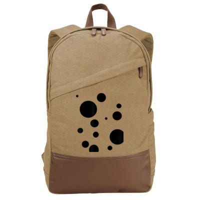 Polka Dot Bubble Dalmatian Abstract Funny Cotton Canvas Backpack