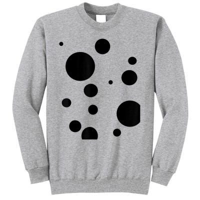 Polka Dot Bubble Dalmatian Abstract Funny Tall Sweatshirt