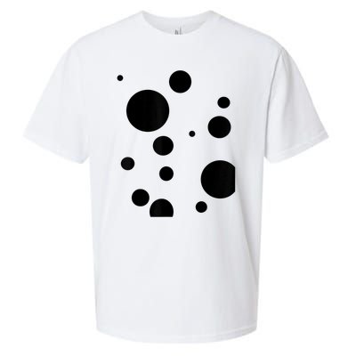 Polka Dot Bubble Dalmatian Abstract Funny Sueded Cloud Jersey T-Shirt