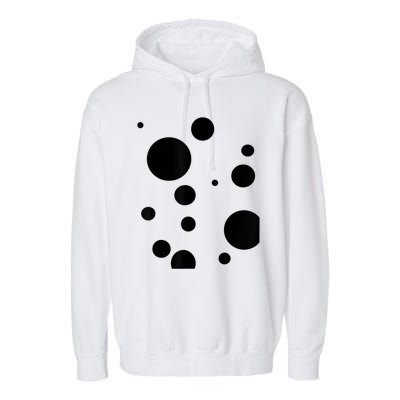 Polka Dot Bubble Dalmatian Abstract Funny Garment-Dyed Fleece Hoodie