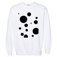 Polka Dot Bubble Dalmatian Abstract Funny Garment-Dyed Sweatshirt