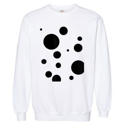 Polka Dot Bubble Dalmatian Abstract Funny Garment-Dyed Sweatshirt