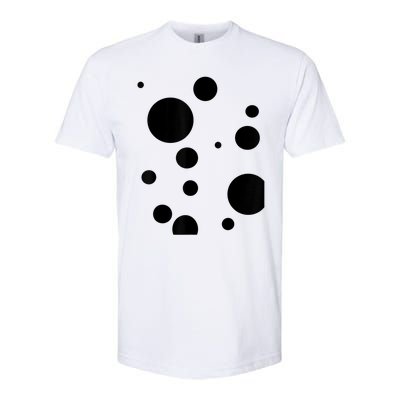 Polka Dot Bubble Dalmatian Abstract Funny Softstyle CVC T-Shirt