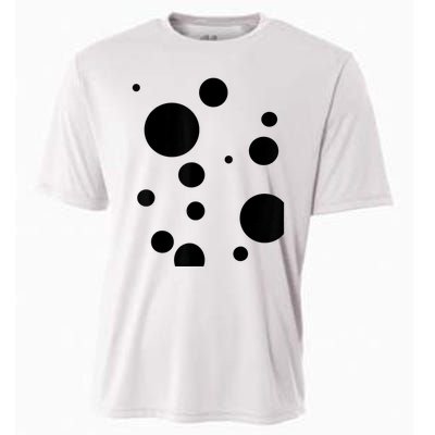 Polka Dot Bubble Dalmatian Abstract Funny Cooling Performance Crew T-Shirt