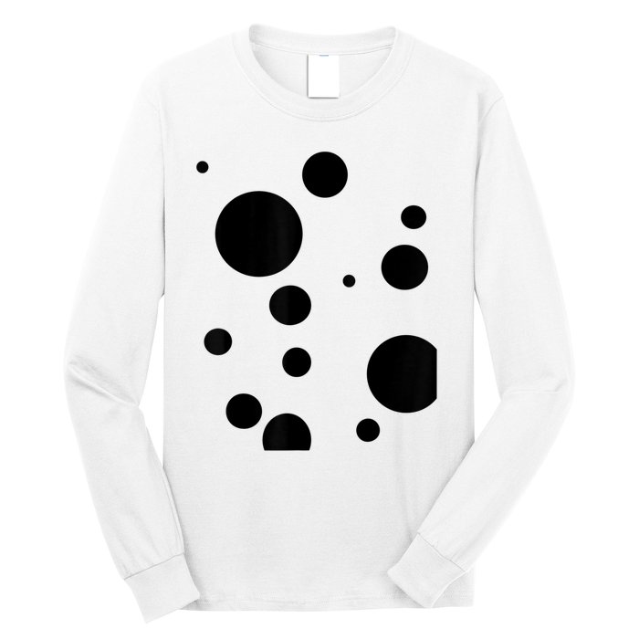 Polka Dot Bubble Dalmatian Abstract Funny Long Sleeve Shirt