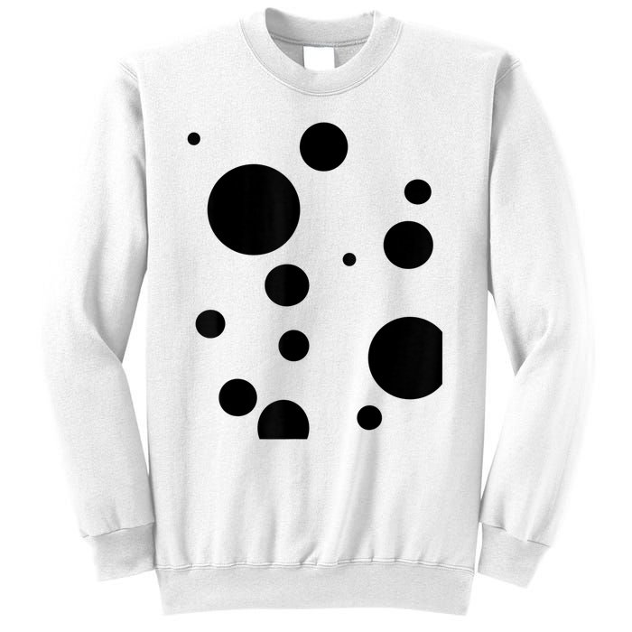 Polka Dot Bubble Dalmatian Abstract Funny Sweatshirt