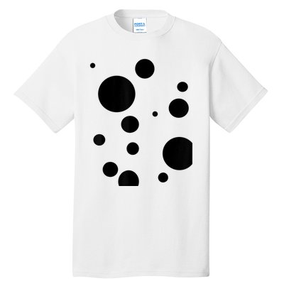 Polka Dot Bubble Dalmatian Abstract Funny Tall T-Shirt