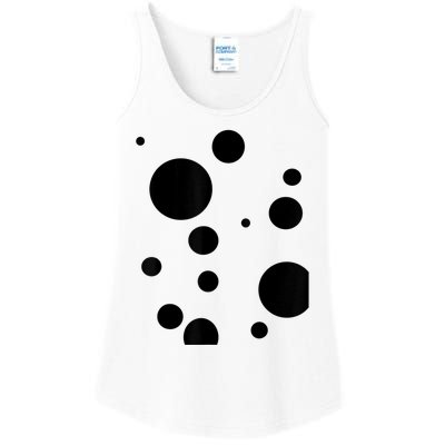 Polka Dot Bubble Dalmatian Abstract Funny Ladies Essential Tank