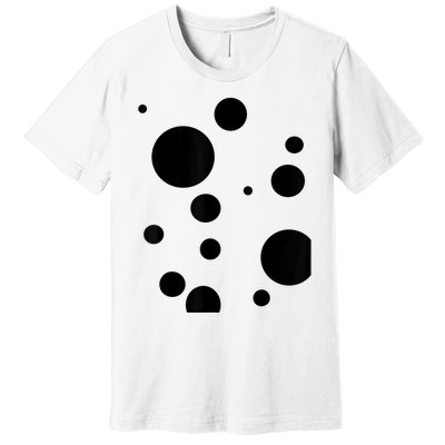 Polka Dot Bubble Dalmatian Abstract Funny Premium T-Shirt