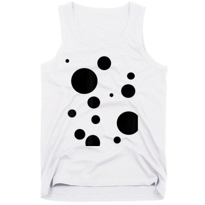 Polka Dot Bubble Dalmatian Abstract Funny Tank Top