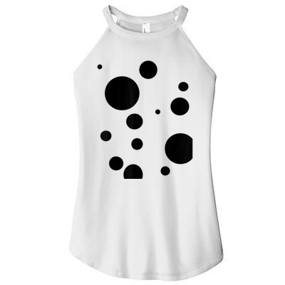 Polka Dot Bubble Dalmatian Abstract Funny Women's Perfect Tri Rocker Tank