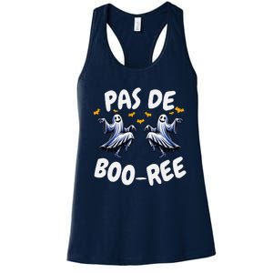 Pas De BooréE Ghost Ballet Dancer Halloween Dance Teacher Women's Racerback Tank