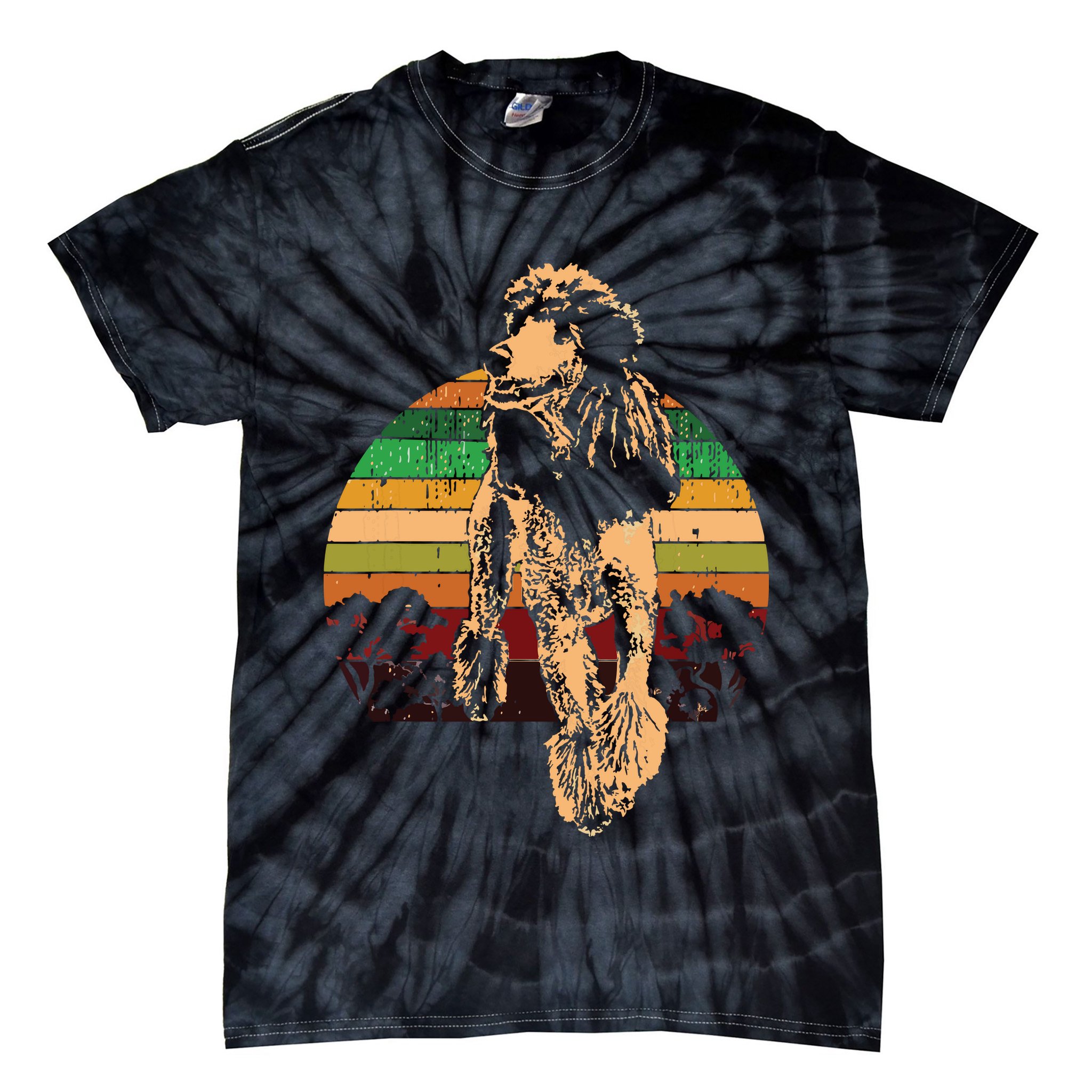 Poodle Dog Breed Tie-Dye T-Shirt