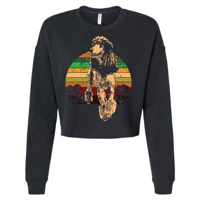 Poodle Dog Breed Cropped Pullover Crew