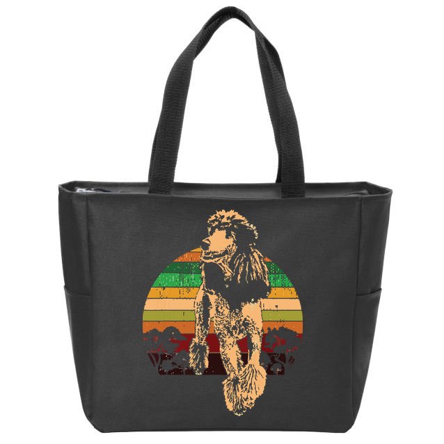 Poodle Dog Breed Zip Tote Bag
