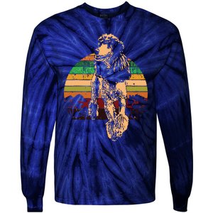 Poodle Dog Breed Tie-Dye Long Sleeve Shirt