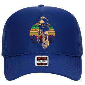 Poodle Dog Breed High Crown Mesh Back Trucker Hat