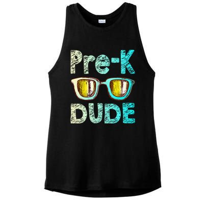 Prek Dude Back To School First Day Of Preschool Boy Gift Ladies PosiCharge Tri-Blend Wicking Tank