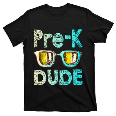 Prek Dude Back To School First Day Of Preschool Boy Gift T-Shirt