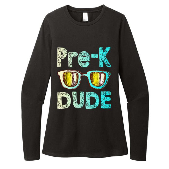 Prek Dude Back To School First Day Of Preschool Boy Gift Womens CVC Long Sleeve Shirt