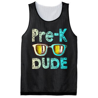 Prek Dude Back To School First Day Of Preschool Boy Gift Mesh Reversible Basketball Jersey Tank