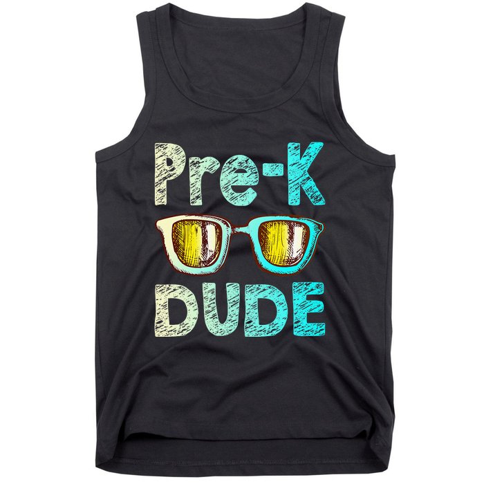 Prek Dude Back To School First Day Of Preschool Boy Gift Tank Top