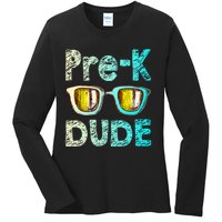 Prek Dude Back To School First Day Of Preschool Boy Gift Ladies Long Sleeve Shirt