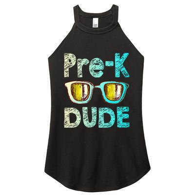 Prek Dude Back To School First Day Of Preschool Boy Gift Women's Perfect Tri Rocker Tank